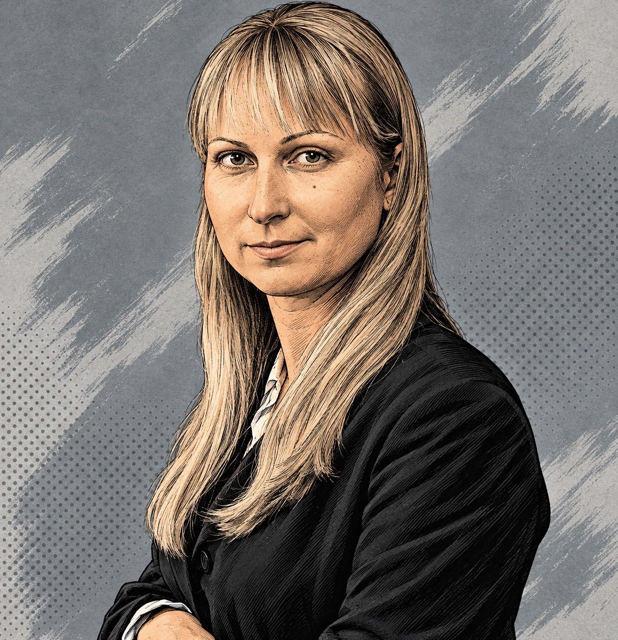 Porträt von Alice Grolimund als Illustration