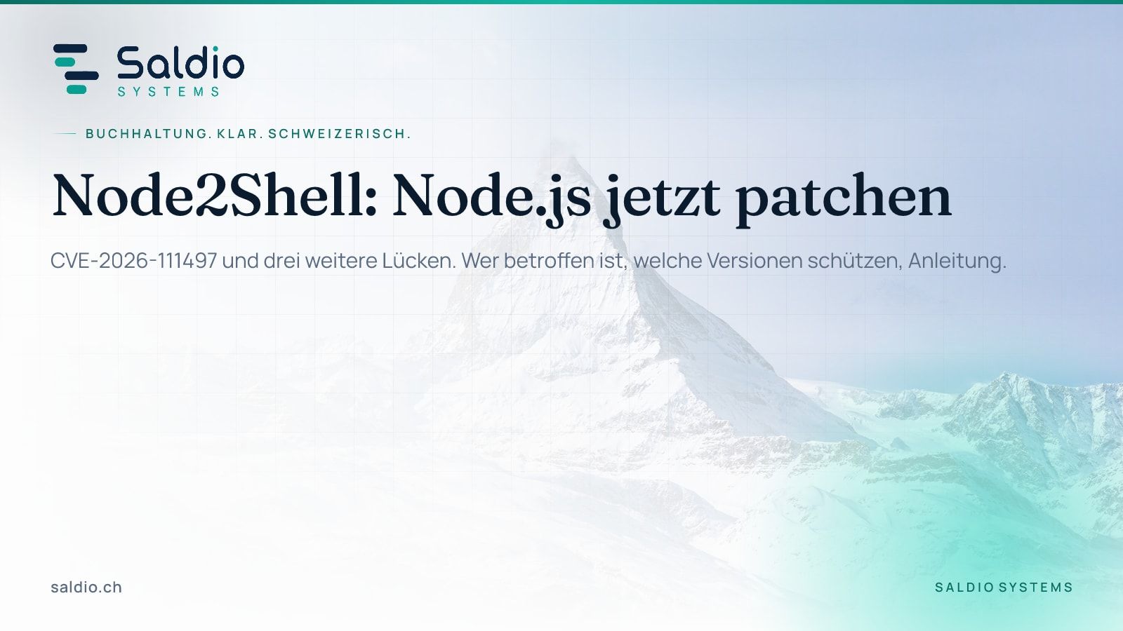 Node2Shell: kritische Sicherheitslücke in Node.js, jetzt patchen