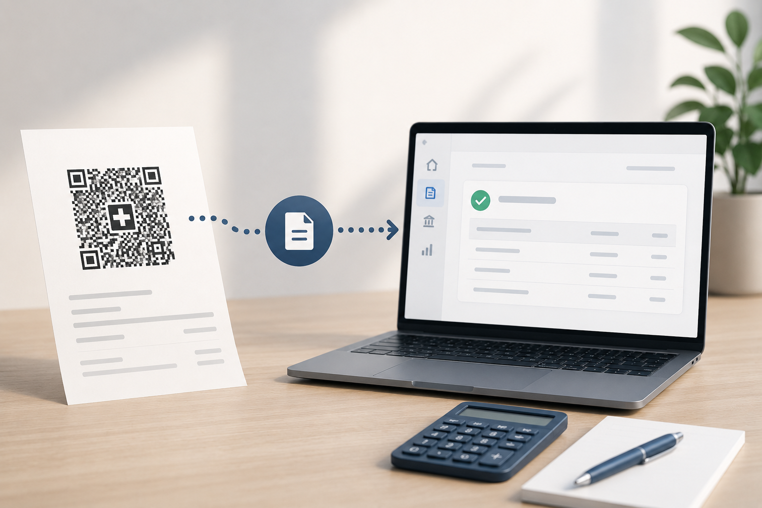 How QR bills are automatically processed in Saldio