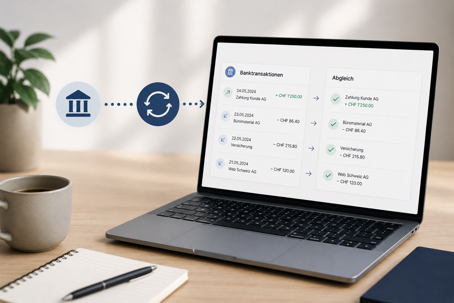 how bank reconciliation works in saldio