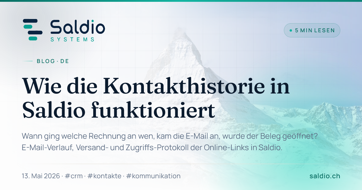 Wie die Kontakthistorie in Saldio funktioniert – Saldio Blog